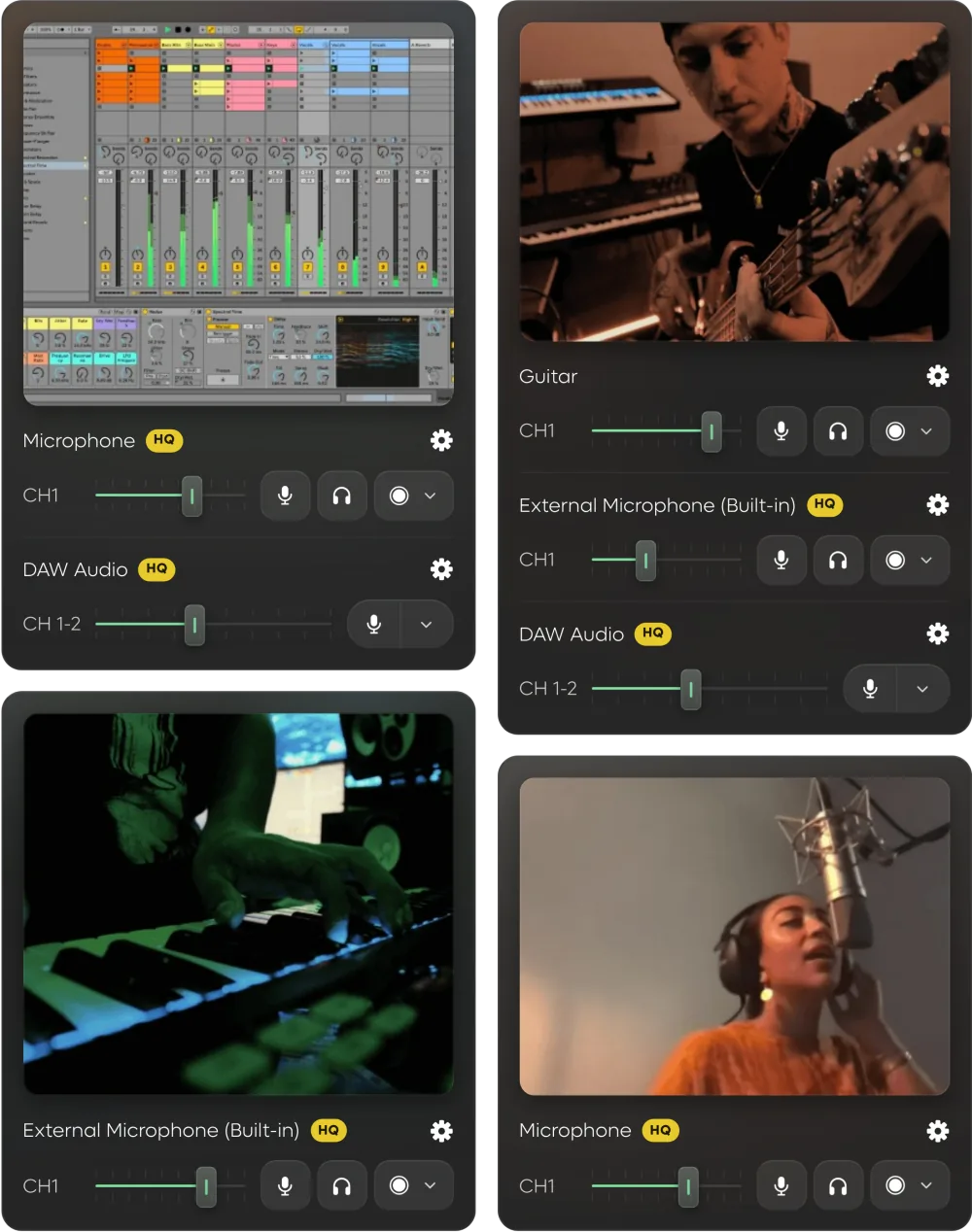Connect and record any instrument